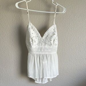 Shyanne White Lace Tank Top